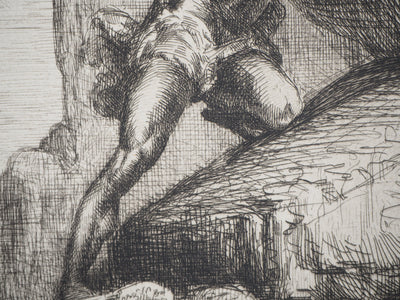 François Nicolas CHIFFLART : Illustration Nouvelle, 3ème année - Gravure (détail)