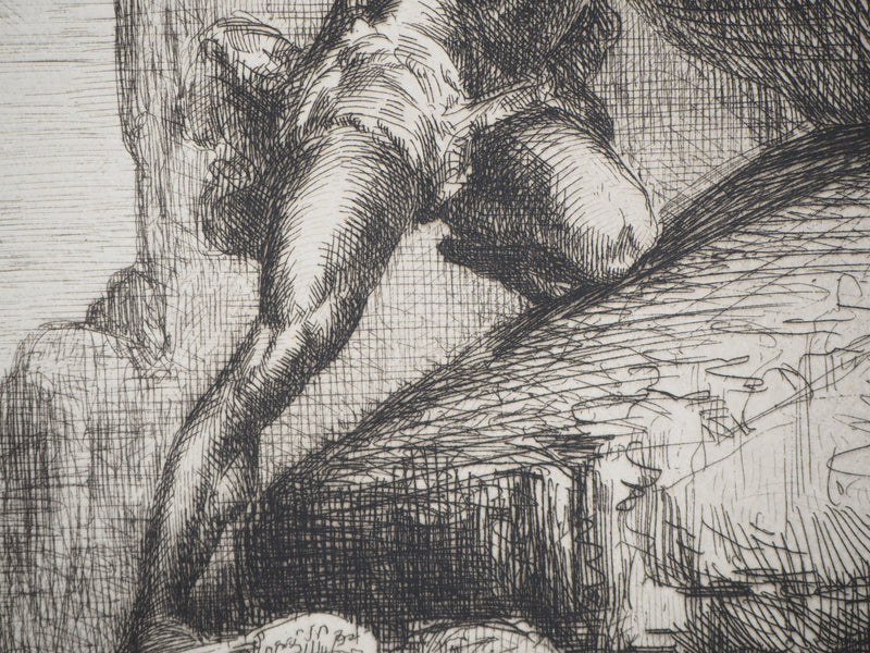François Nicolas CHIFFLART : Illustration Nouvelle, 3ème année - Gravure (détail)