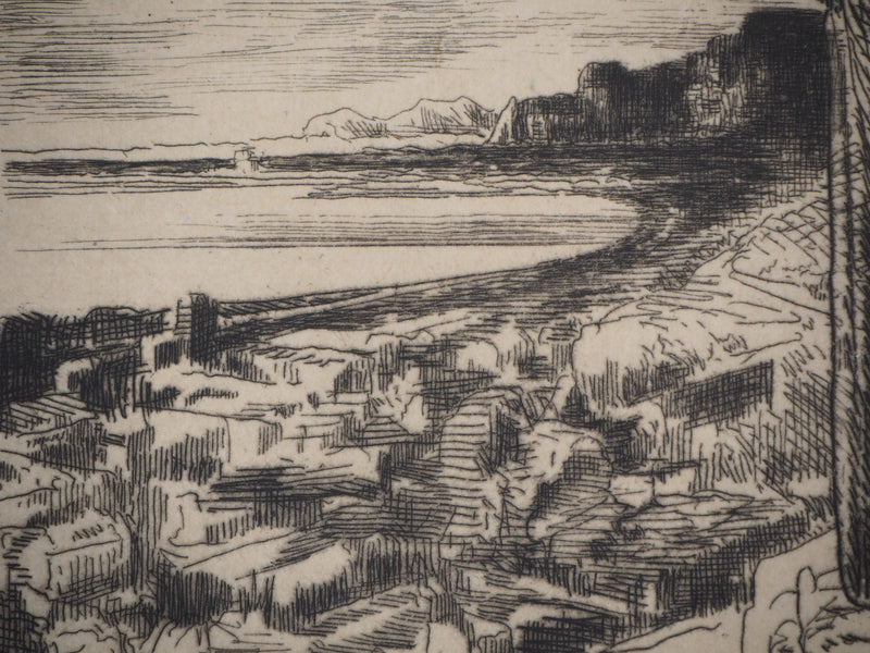 François Nicolas CHIFFLART : Le passé - Gravure (détail)
