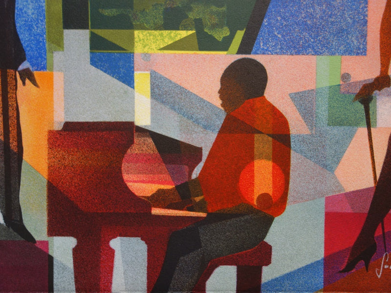 Sacha CHIMKEVITCH : Jazz : Ginger - Lithographie (détail)