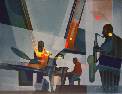 Sacha CHIMKEVITCH : New Orleans : Jazz Band - Lithographie
