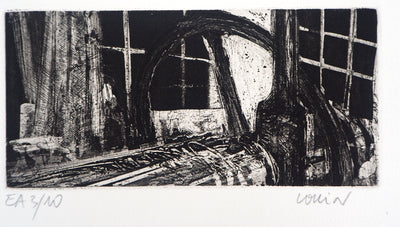 Pierre COLLIN : L'imprimerie - Gravure (détail)