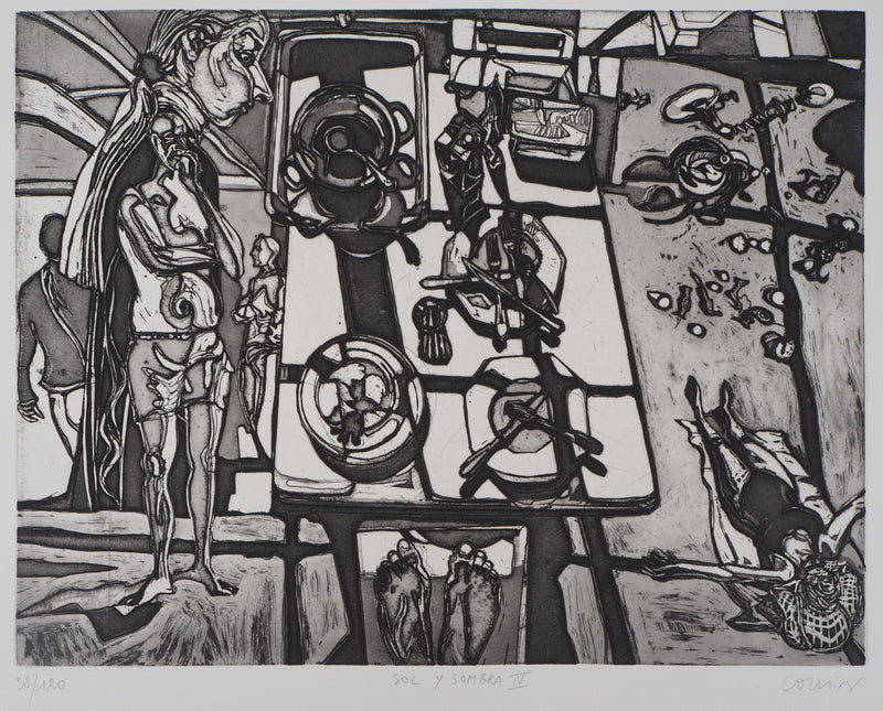 Pierre COLLIN : Sol y sombra IV - Gravure