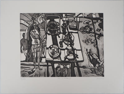 Pierre COLLIN : Sol y sombra IV - Gravure (détail)
