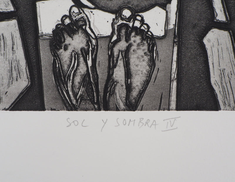 Pierre COLLIN : Sol y sombra IV - Gravure (détail)