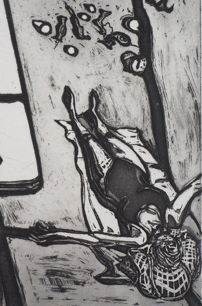 Pierre COLLIN : Sol y sombra IV - Gravure (détail)