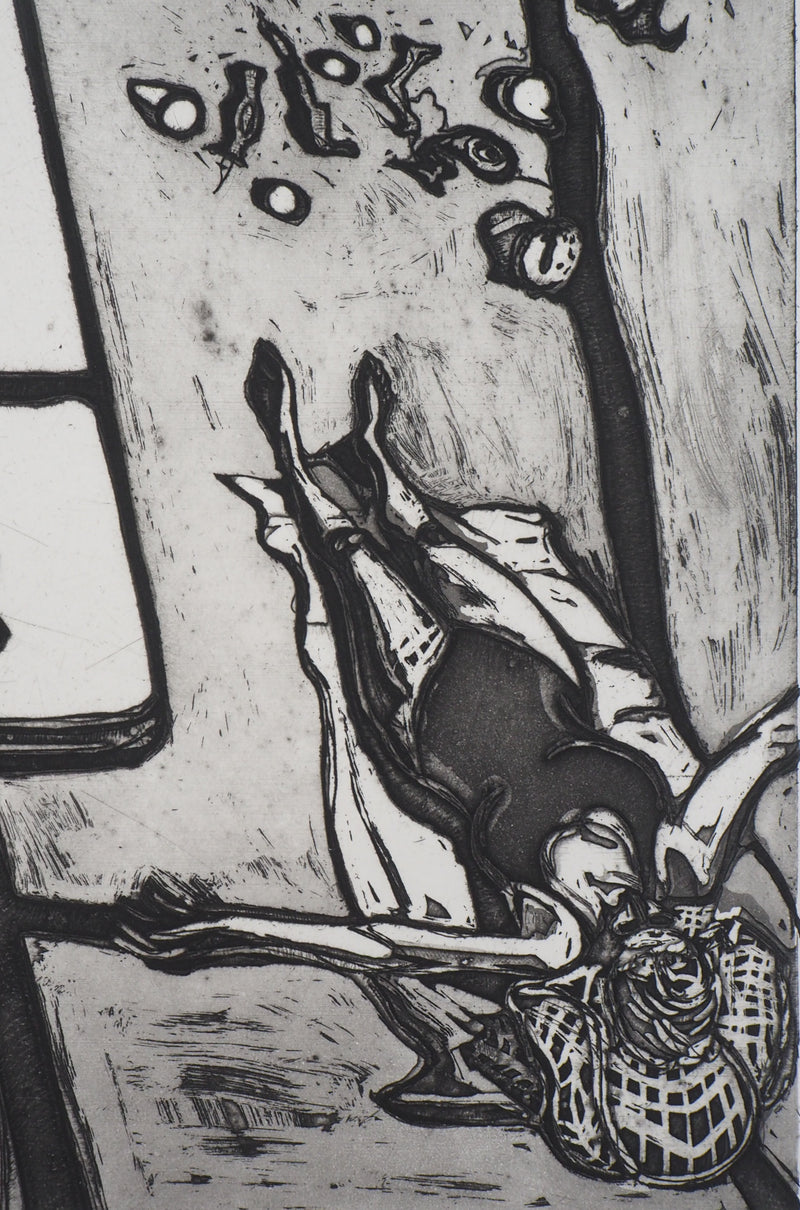 Pierre COLLIN : Sol y sombra IV - Gravure (détail)