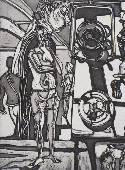 Pierre COLLIN : Sol y sombra IV - Gravure (détail)