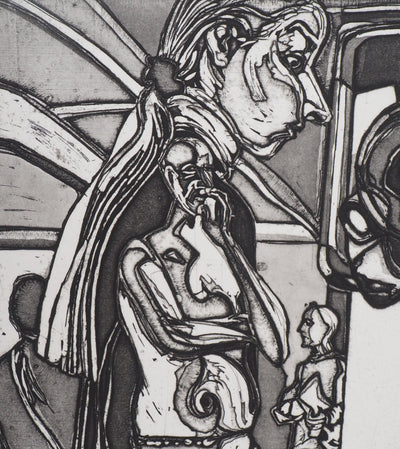 Pierre COLLIN : Sol y sombra IV - Gravure (détail)