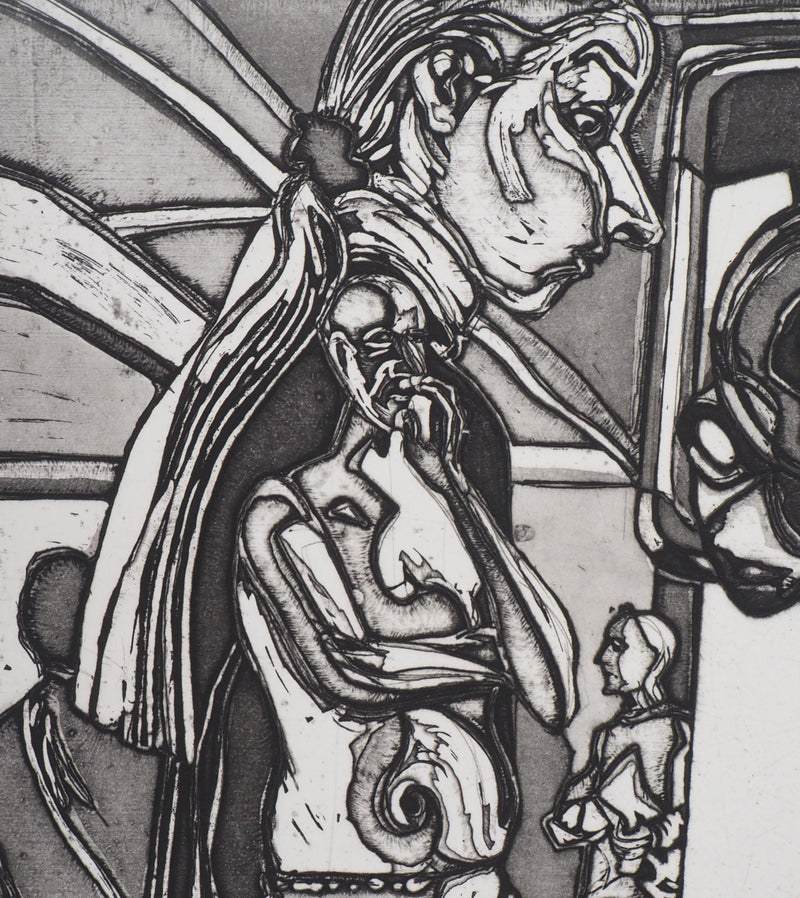 Pierre COLLIN : Sol y sombra IV - Gravure (détail)