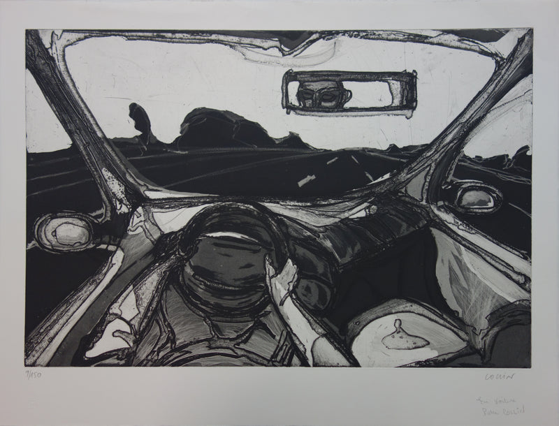 Pierre COLLIN : En voiture - Gravure