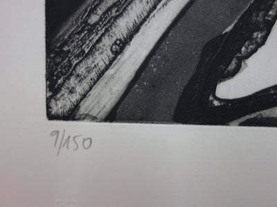 Pierre COLLIN : En voiture - Gravure (détail)
