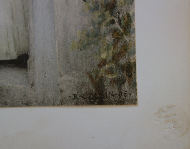 Raphael COLLIN : Le Départ - Lithographie (détail)
