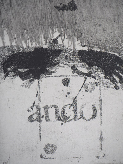 Ricardo COLMENARES : Les Andes, 1993 - Gravure (détail)