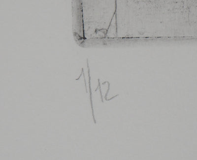 Ricardo COLMENARES : Les Andes, 1993 - Gravure (détail)