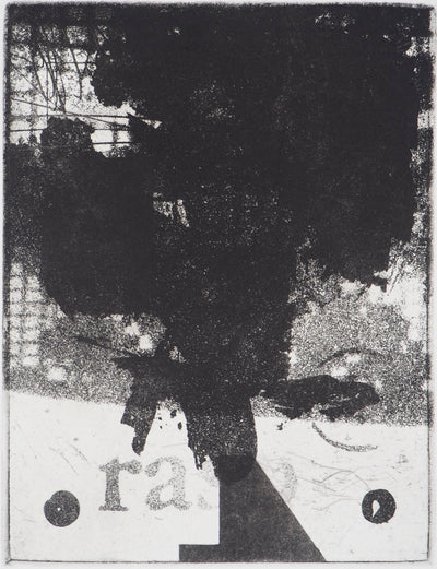 Ricardo COLMENARES : L'arbre noir - Gravure