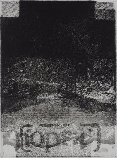 Ricardo COLMENARES : Ciel noir - Gravure