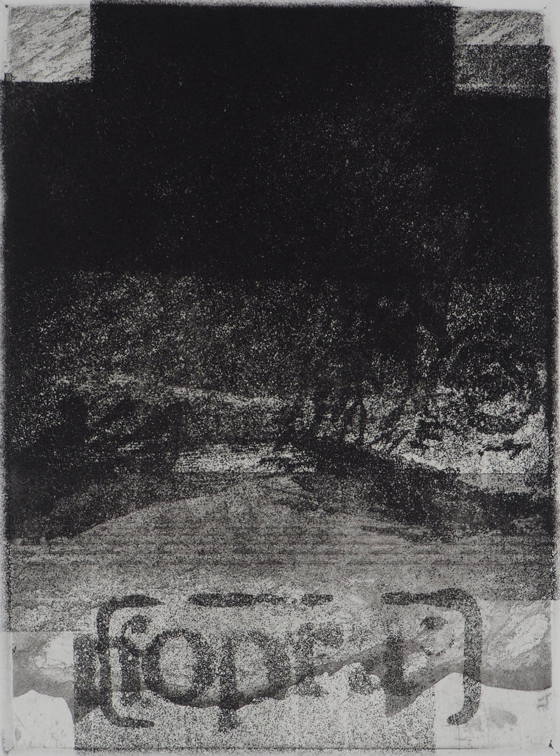 Ricardo COLMENARES : Ciel noir - Gravure