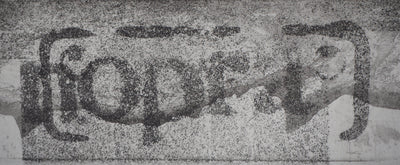 Ricardo COLMENARES : Ciel noir - Gravure (détail)