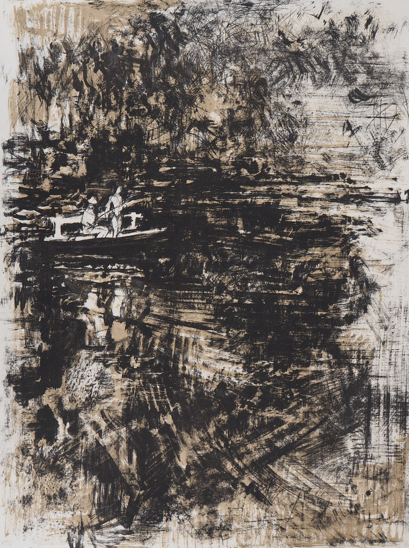 Yves-Jean COMMERE : Les pêcheurs - Lithographie