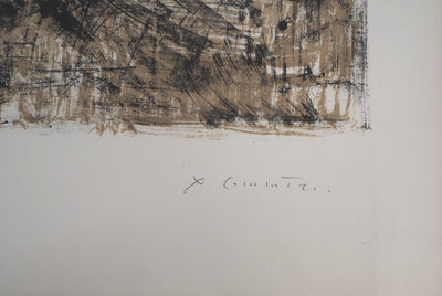 Yves-Jean COMMERE : Les pêcheurs - Lithographie (détail)