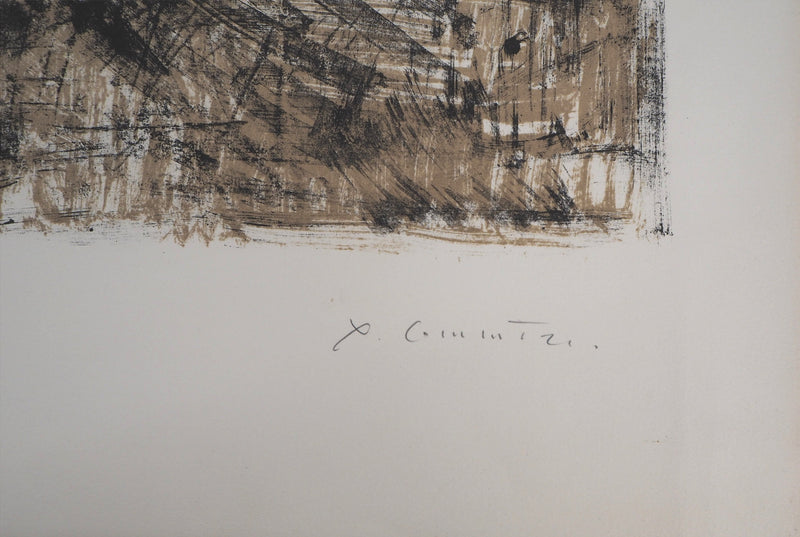 Yves-Jean COMMERE : Les pêcheurs - Lithographie (détail)