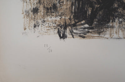 Yves-Jean COMMERE : Les pêcheurs - Lithographie (détail)
