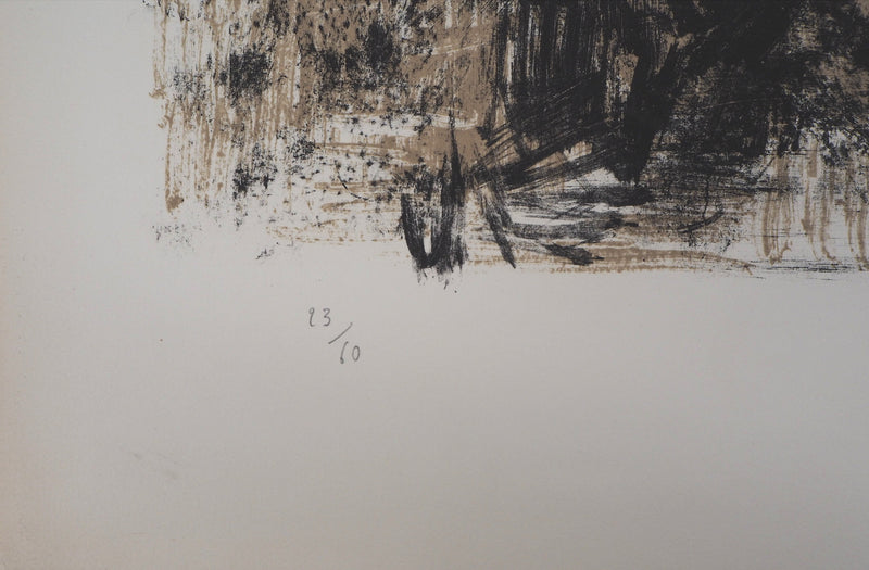 Yves-Jean COMMERE : Les pêcheurs - Lithographie (détail)