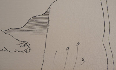 Miguel CONDE : Les Amants et le Pélerin, 1993 - Dessin (détail)