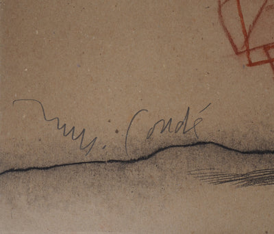 Miguel CONDE : La marchande de fruits, 1998 - Dessin (détail)