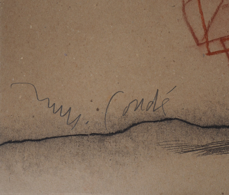 Miguel CONDE : La marchande de fruits, 1998 - Dessin (détail)