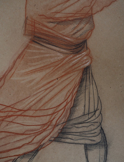 Miguel CONDE : La marchande de fruits, 1998 - Dessin (détail)