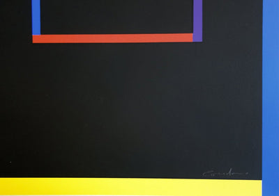 Jean-Jacques CONDOM : Composition géométrique - Sérigraphie (détail)
