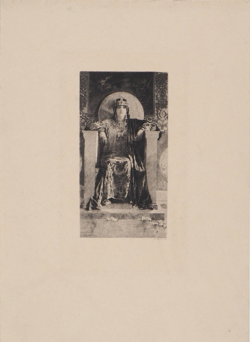 Benjamin CONSTANT : Théodora Chypre - Gravure (détail)