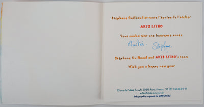 Guillaume CORNEILLE : Couple aux oiseaux, 2001 - Lithographie (détail)