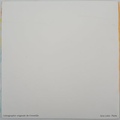 Guillaume CORNEILLE : Couple aux oiseaux, 2001 - Lithographie (détail)