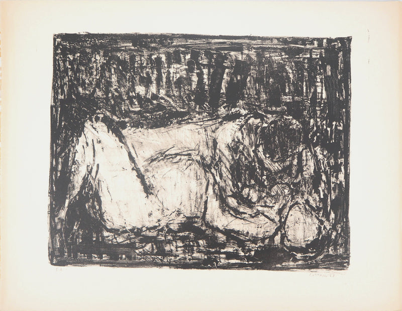 André COTTAVOZ : Les amoureux - Lithographie