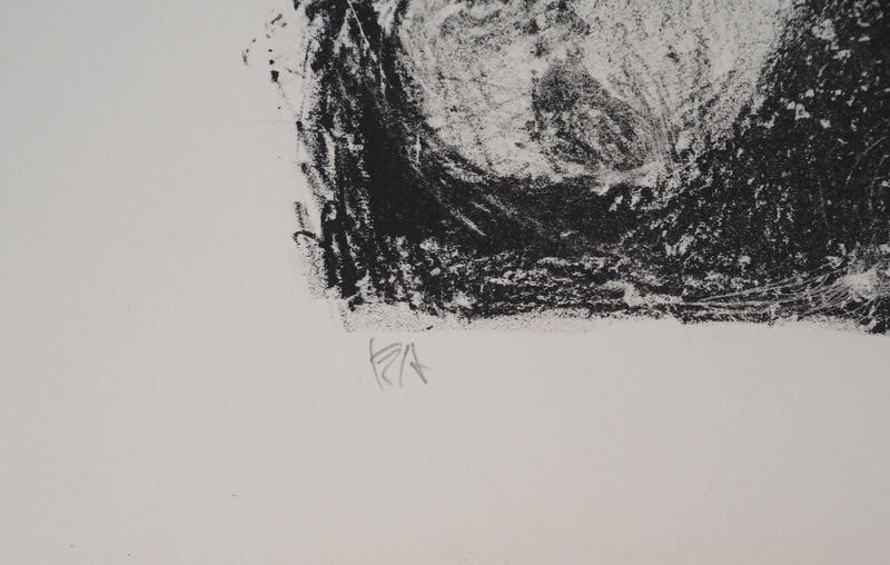 André COTTAVOZ : Femme nue au miroir, vers 1976 - Lithographie (détail)