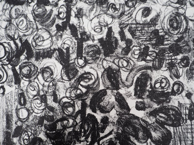 André COTTAVOZ : Fête et foule en ébullition à Vallauris, vers 1976 - Lithographie (détail)