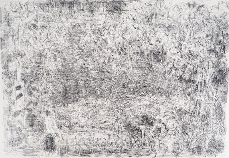 André COTTAVOZ : Foule en liesse, vers 1976 - Lithographie (détail)