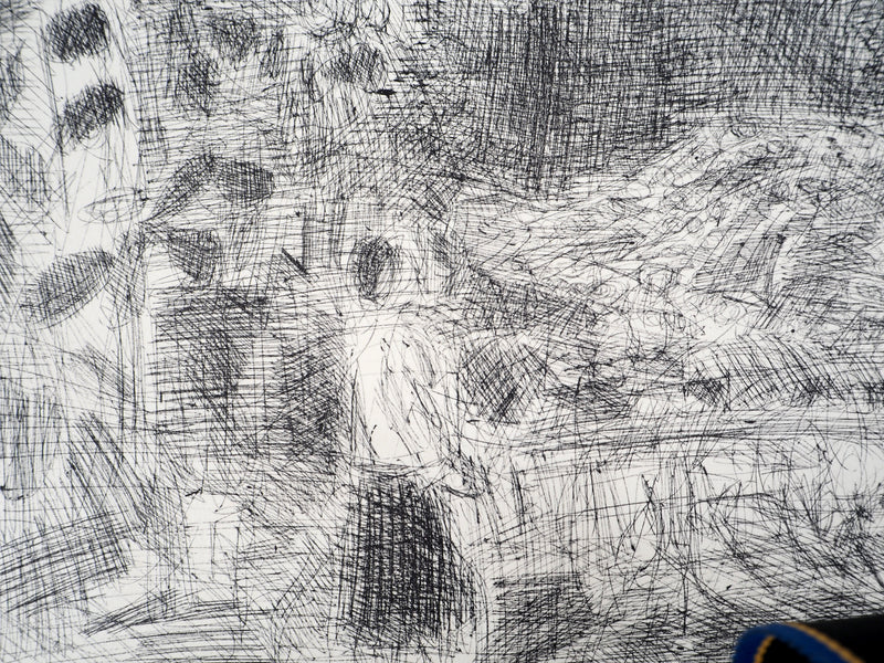 André COTTAVOZ : Foule en liesse, vers 1976 - Lithographie (détail)