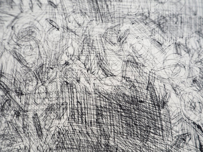 André COTTAVOZ : Foule en liesse, vers 1976 - Lithographie (détail)