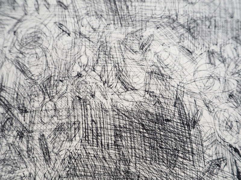 André COTTAVOZ : Foule en liesse, vers 1976 - Lithographie (détail)