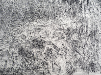 André COTTAVOZ : Foule en liesse, vers 1976 - Lithographie (détail)
