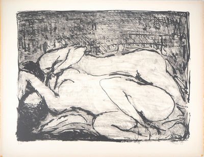 André COTTAVOZ : Nus allongés - Lithographie