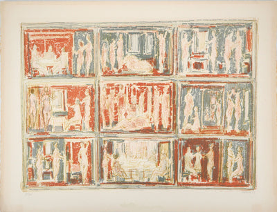 André COTTAVOZ : Scènes érotiques - Lithographie