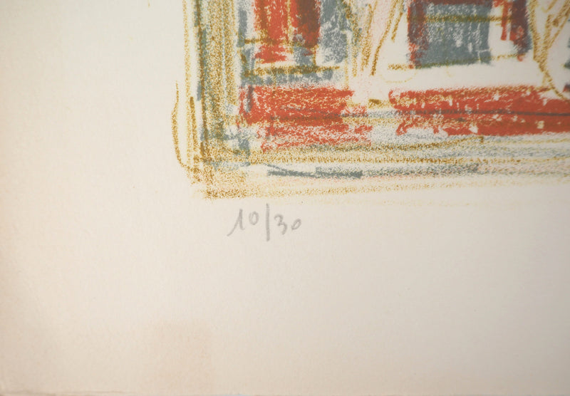 André COTTAVOZ : Scènes érotiques - Lithographie (détail)