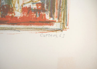 André COTTAVOZ : Scènes érotiques - Lithographie (détail)