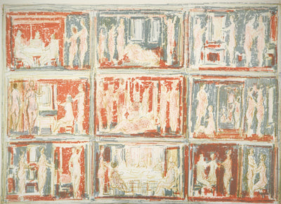André COTTAVOZ : Scènes érotiques - Lithographie (détail)