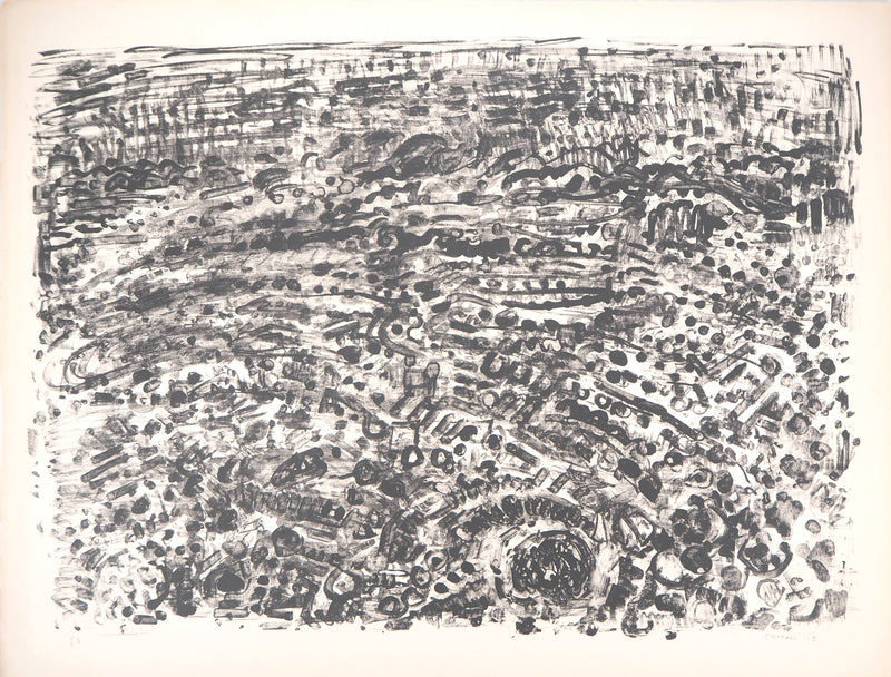 André COTTAVOZ : La ville animée - Lithographie